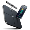 Hume Body Pod with Hume app on smartphone